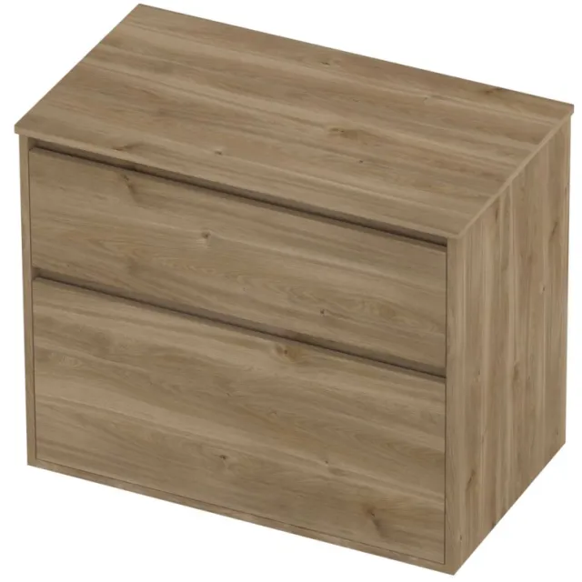 Proline Deck Badmeubelset Greeploos Asymmetrisch Kader 80x46x67 cm Cider Oak Eiken