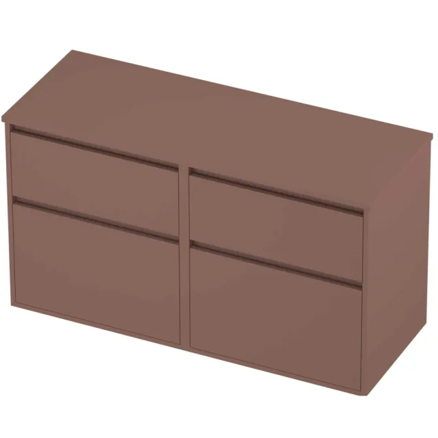 Proline Deck Badmeubelset Greeploos Asymmetrisch Kader 120x46x67 cm Beauty Blush Rosé Goud