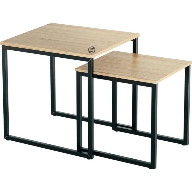 Equivera Bijzettafel Buiten - Bijzettafel Tuin - Salontafel Buiten - Salontafel Tuin - Koffietafel Buiten - Voor Binnen en Buiten - Must Have Voor Jouw Tuin! Zwart en bruin