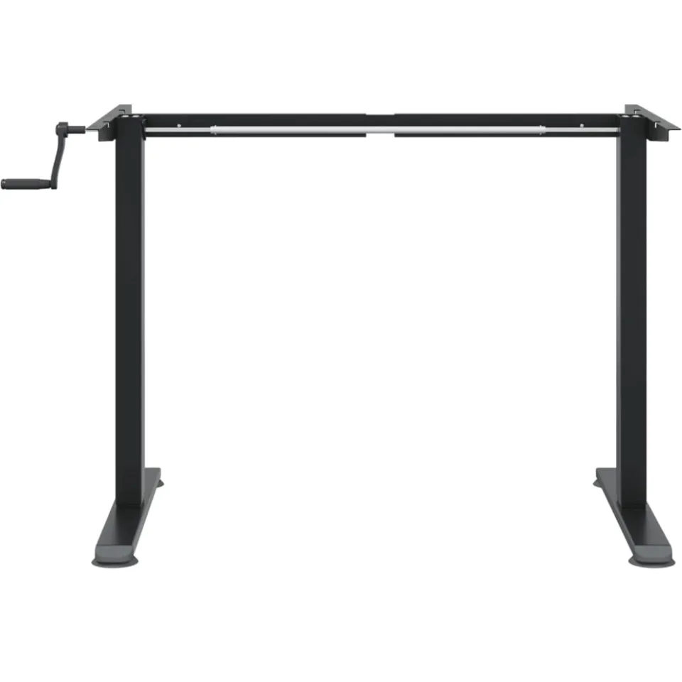 vidaXL Zit-sta bureauframe (94-135)x60x(70-114) cm staal zwart, foto 4