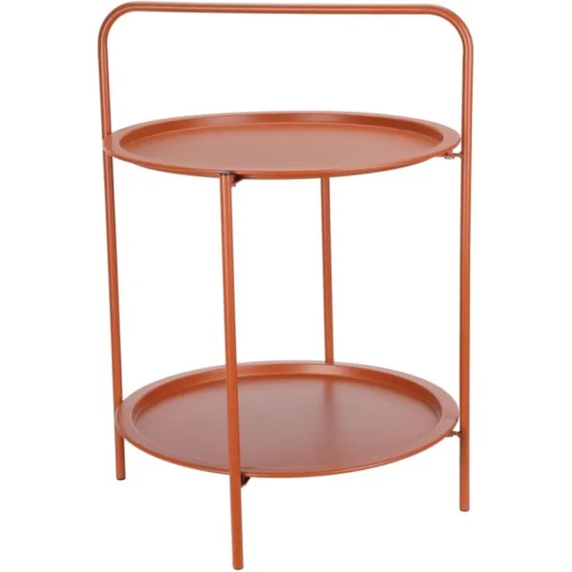 Pro Garden ProGarden - Bijzettafel - rond - 50x66 - cm - matterracottakleurig