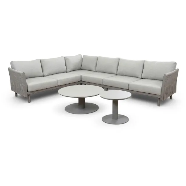 Normin Loungeset Cavallino | 6-delig | 5 personen | Beige/Camel | Rope & aluminium Beige, Camel, Sake