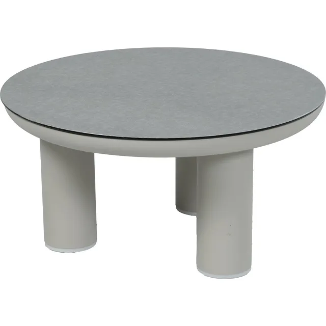 Normin Lounge tuintafel Capri ø60cm | Ceramic Brono/Naturel | Keramiek & aluminium Naturel, Ceramic Brono