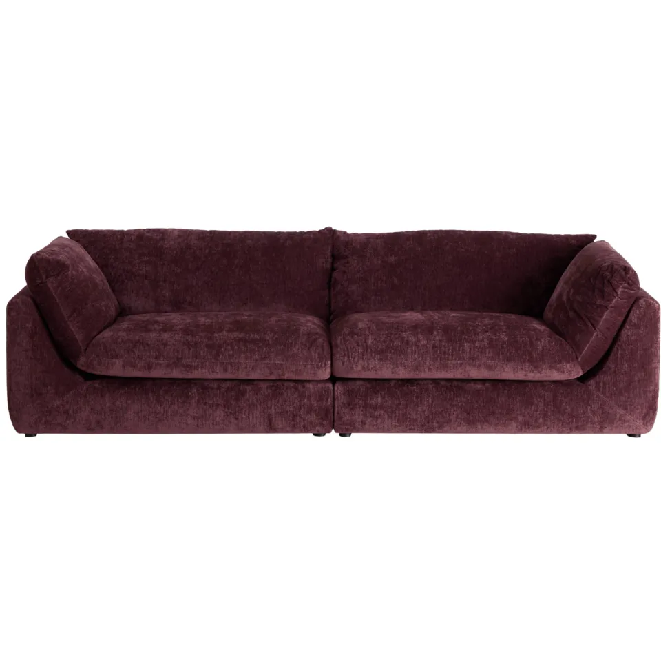 NOUS Living 3-zitsbank Lyon Burgundy