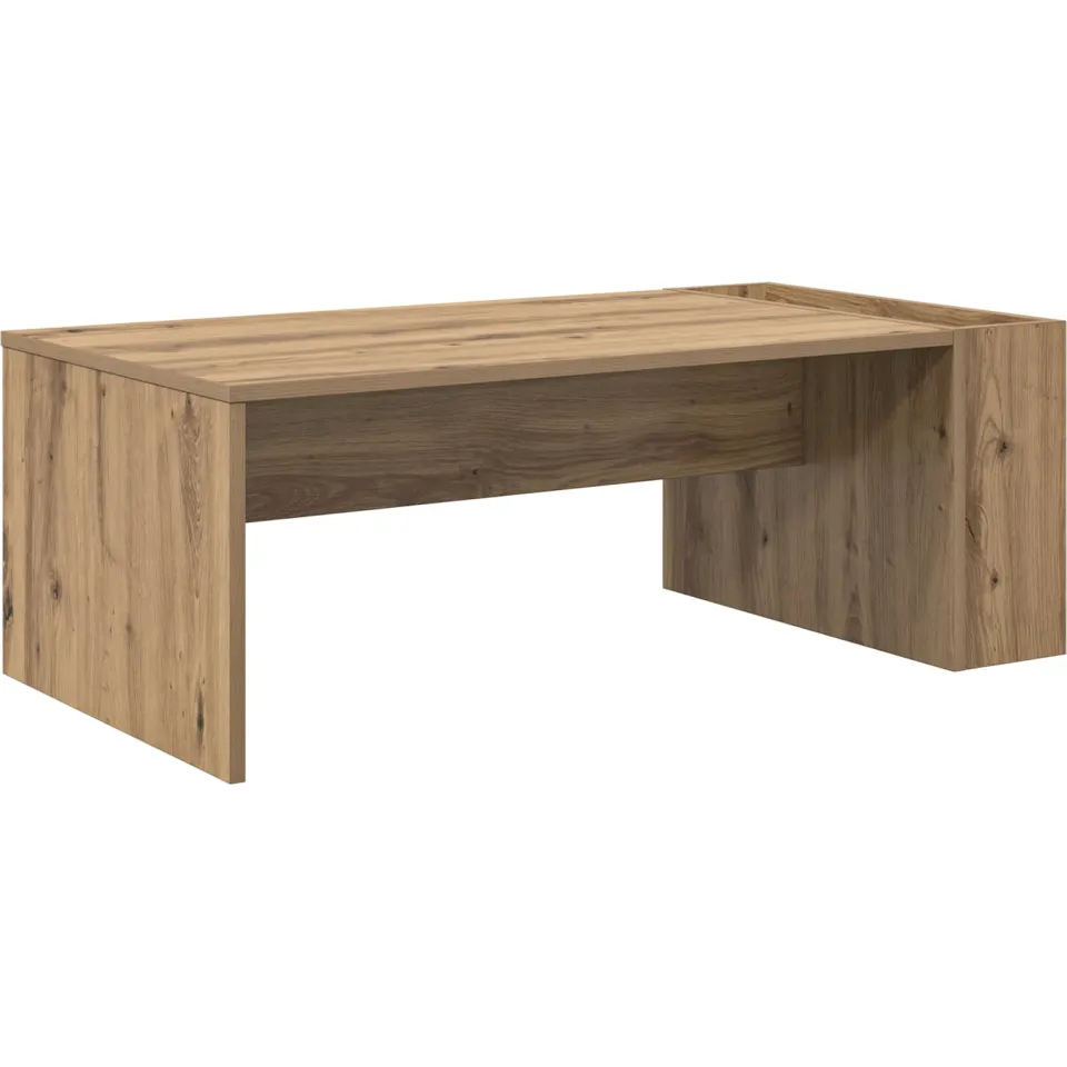 vidaXL Salontafel Artisan Eiken 95 x 50 x 34 cm Bewerkt hout, foto 3