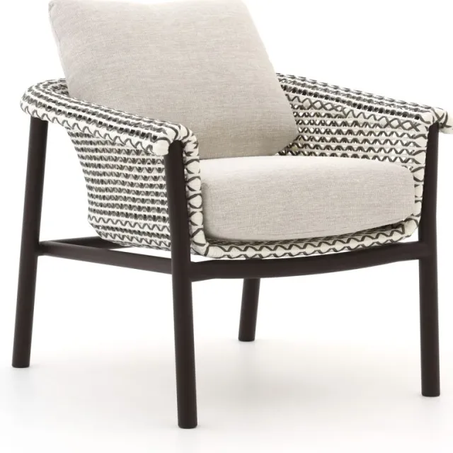 Zavelli Cuore ø 120cm dining tuinset 5-delig Taupe