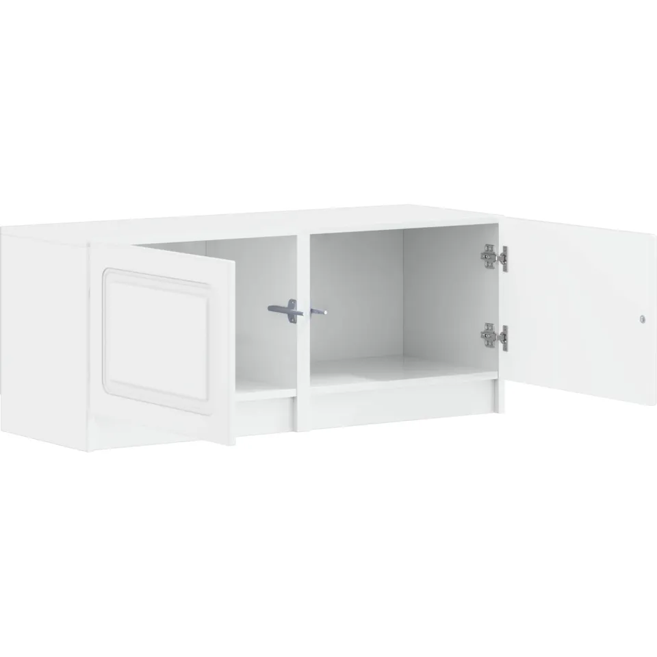 vidaXL Tv-meubel Hoogglans Wit Bewerkt hout, foto 3