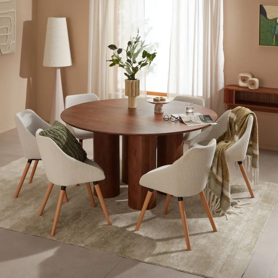 NOUS Living eetkamertafel Hathi walnoot, foto 3