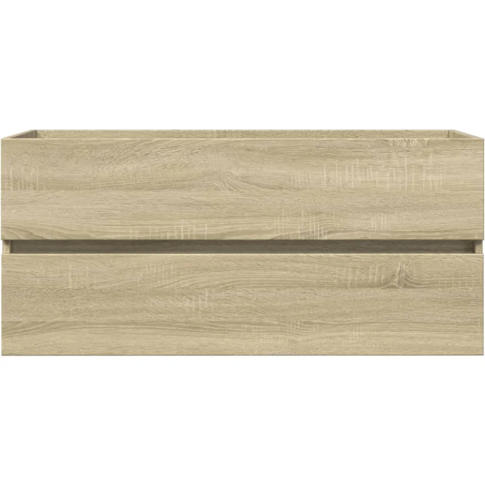 vidaXL Wastafelkast 100x38,5x45 cm bewerkt hout sonoma eikenkleurig, foto 4