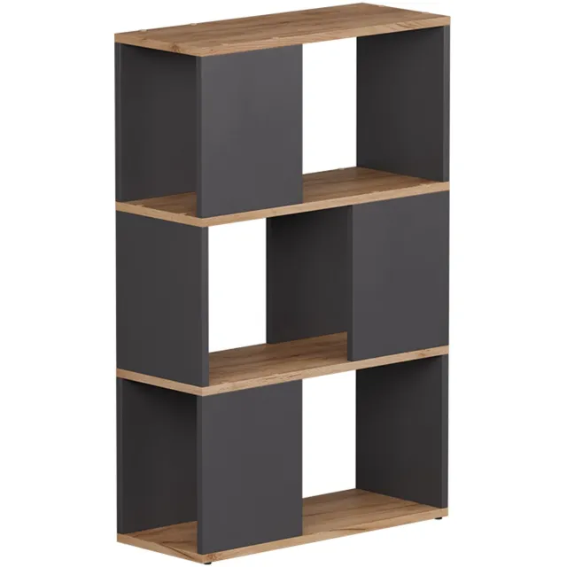 Vicco Eneos Kamerverdeler – 60 x 94 cm Antraciet/gouden eik Antraciet/Goudkleurig Eiken