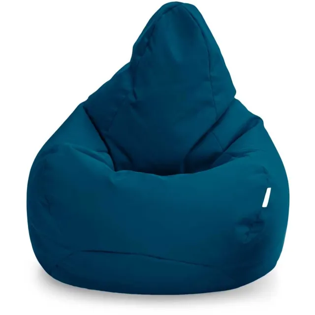 De Groen Home Gaming Zitzak stoel Binnenshuis Buitenshuis Waterbestendig Zitzak met Ergonomisch Ontwerp Marokkaans Blauw