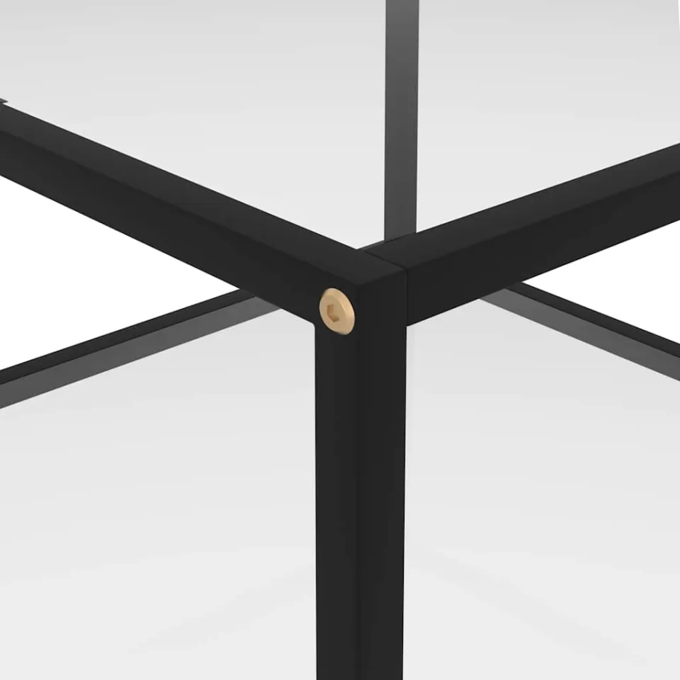 vidaXL Salontafel 60x60x35 cm gehard glas transparant transparent, foto 4