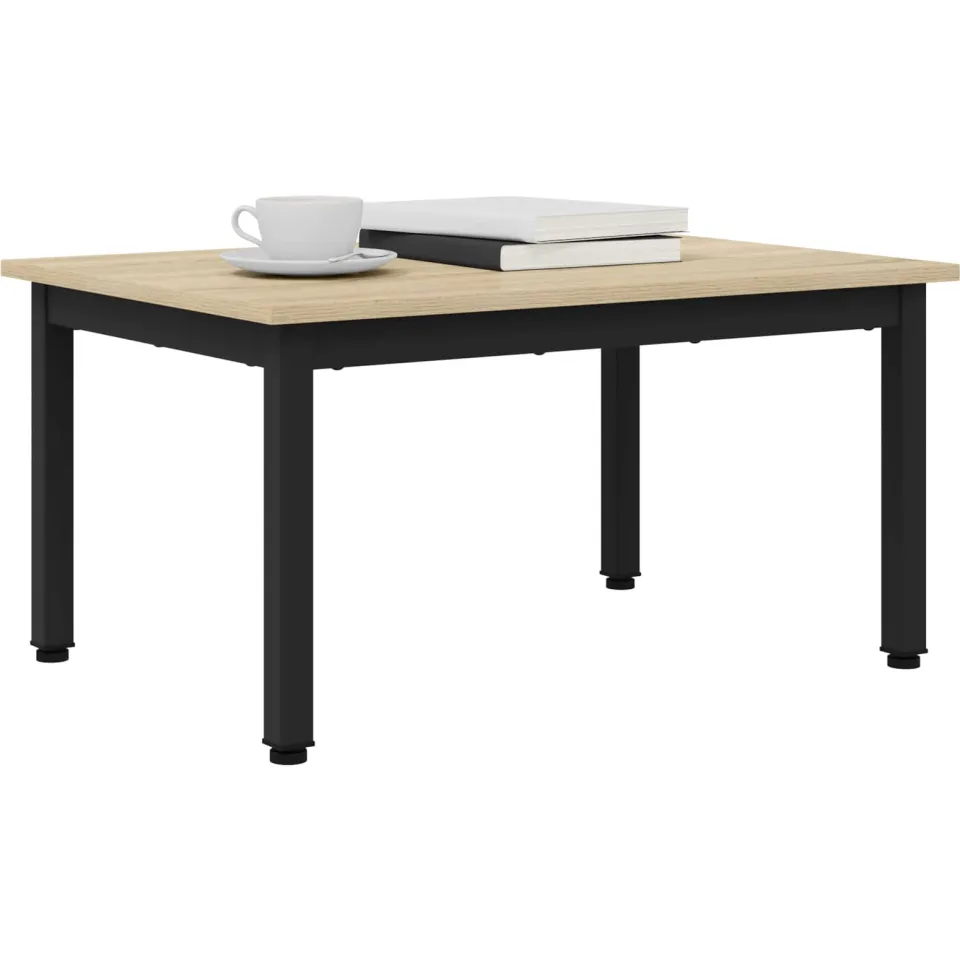 vidaXL Salontafel Sonoma Eiken 70 x 50 x 36 cm Bewerkt hout Grijs