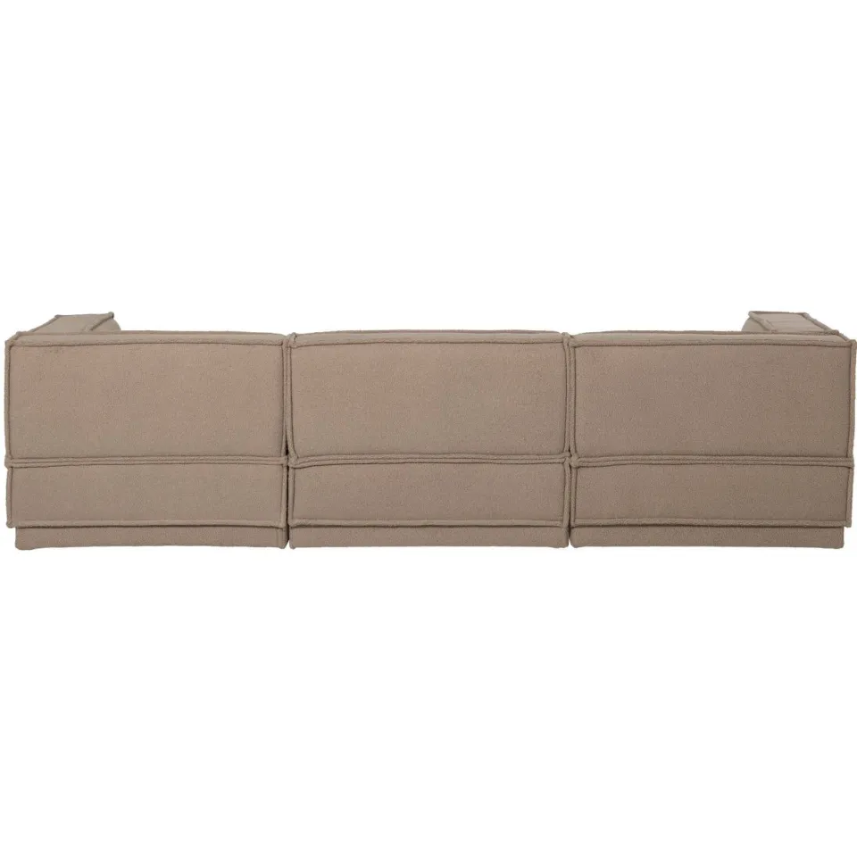 WOOOD Manu Chaise Longue Bank - Grove Chenille - Naturel - 73x286x160, foto 3