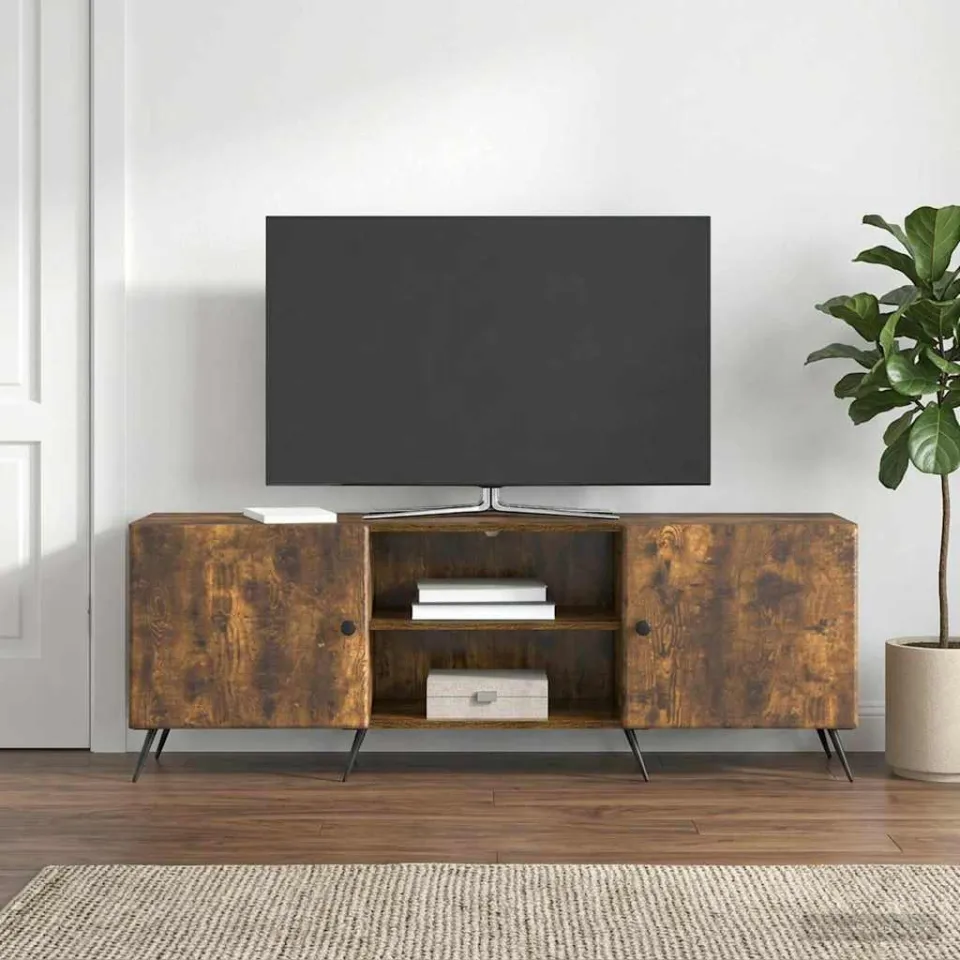 vidaXL TV-kast 150 x 31 x 50 cm Gerookt eiken Bewerkt hout, foto 4