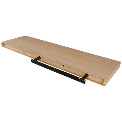 Duraline Wandplank Xl4 Eiken Fineer 38mm 80x23,5cm Bruin