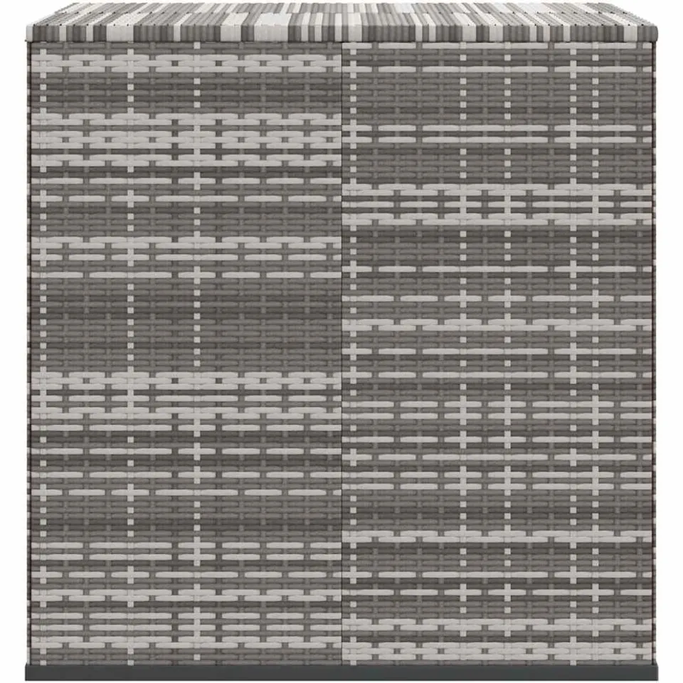 vidaXL Tuinbox 100x97,5x104 cm polyetheen rattan grijs, foto 4