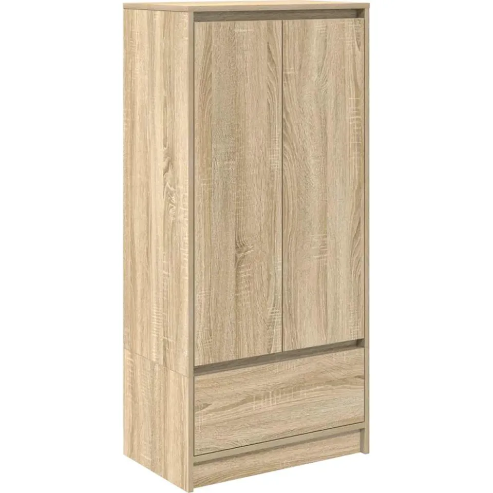vidaXL Kast met lade 55,5x34x119,5 cm spaanplaat sonoma eikenkleurig Bruin
