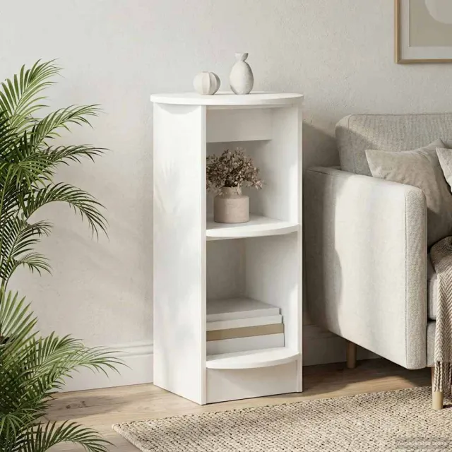 vidaXL Bijzetkast Wit Geconstrueerd hout, foto 2