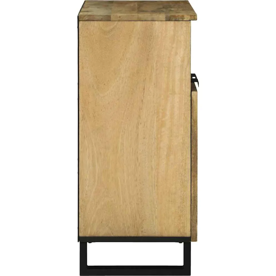 vidaXL Dressoir Bruin 60 x 33 x 75 cm massief mangohout, foto 4
