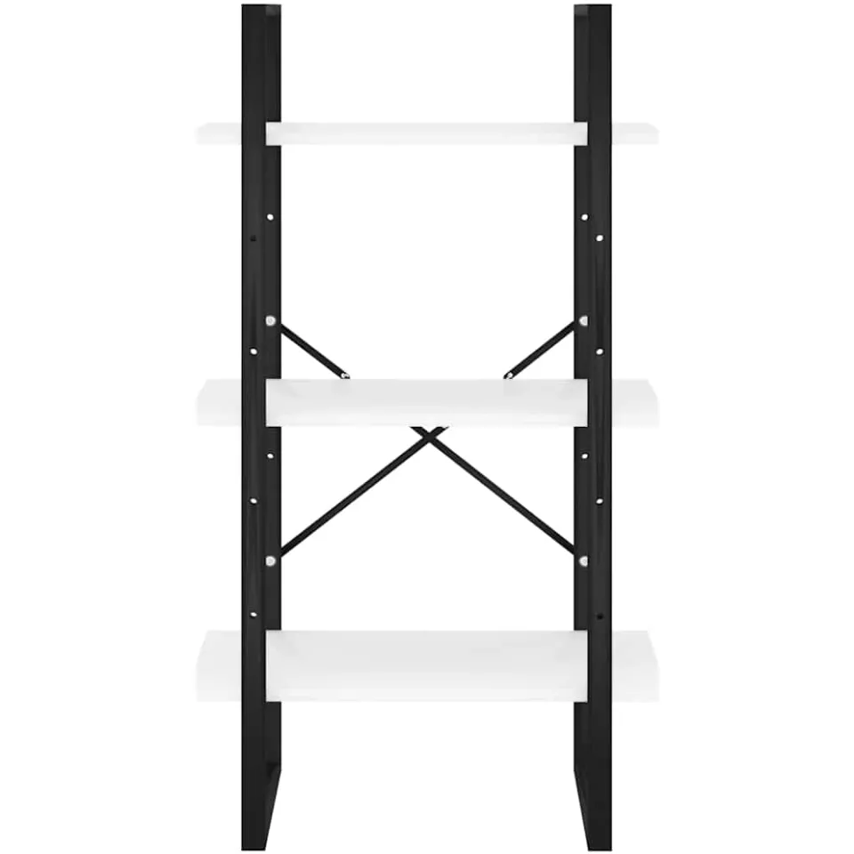 vidaXL Opbergrek 60x30x105 cm bewerkt hout wit, foto 4
