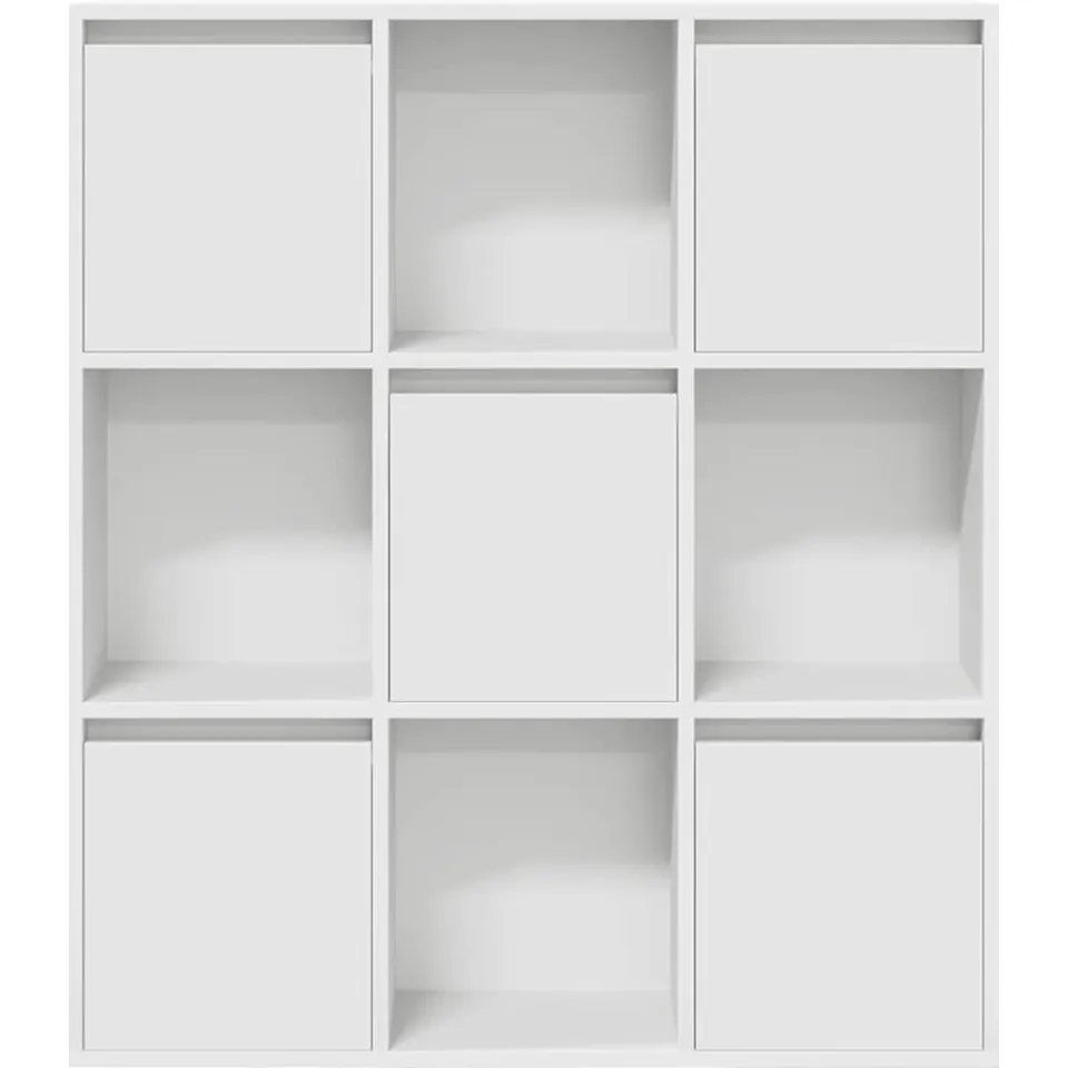 vidaXL Boekenkast 89x24x101,5 cm bewerkt hout wit, foto 4