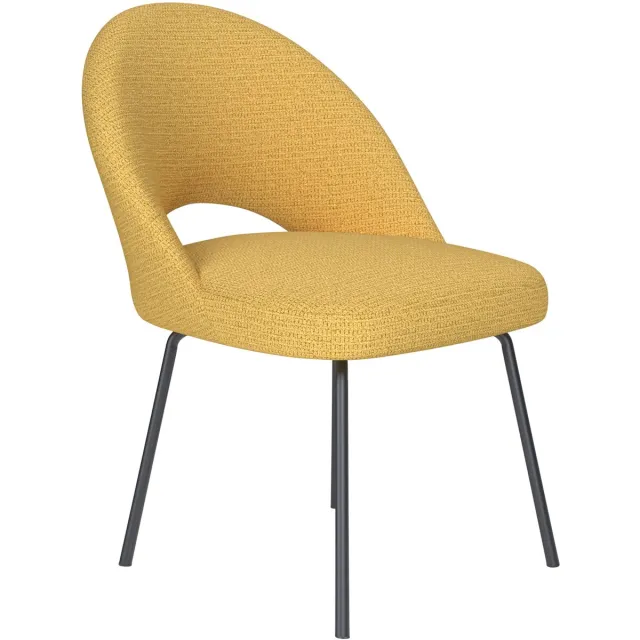 Housecraft Living Mick Eetkamerstoel Metaal Okergeel - Geel