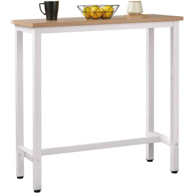 Happyment Bartafel Gervio - Bruin - Voor binnen - Rechthoekig - Hout - Metaal - 100x40x100cm