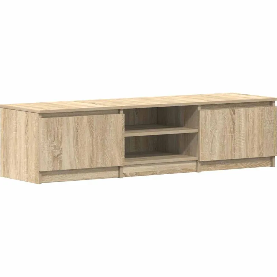 vidaXL Tv-meubel 140x40x35,5 cm bewerkt hout sonoma eikenkleurig