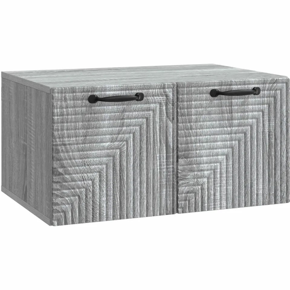 vidaXL Wandbeugel TV-kast Grijs sonoma 59,5 x 41 x 30 cm Bewerkt hout, foto 3