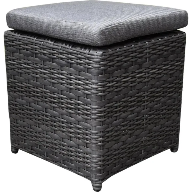 AVH-Collectie Hanoi voetenbank 38x38xH38 cm antraciet