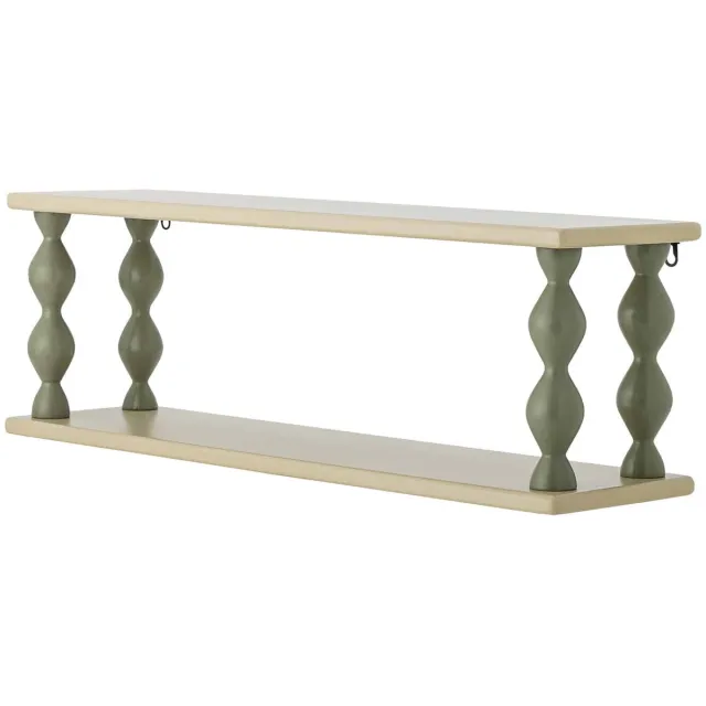 Bloomingville Wandplank Bibiola Créme Groen