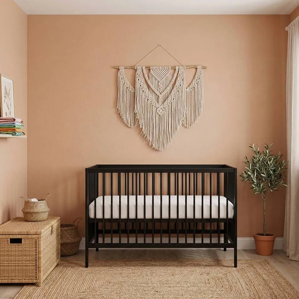 Cabino Born Lucky Mees babybed zwart, foto 2