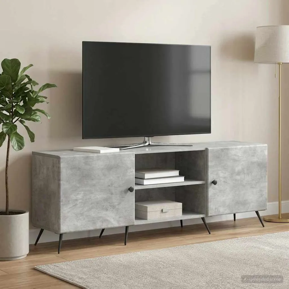 vidaXL TV-kast 150 x 31 x 50 cm Betongrijs Bewerkt hout grijs, foto 4
