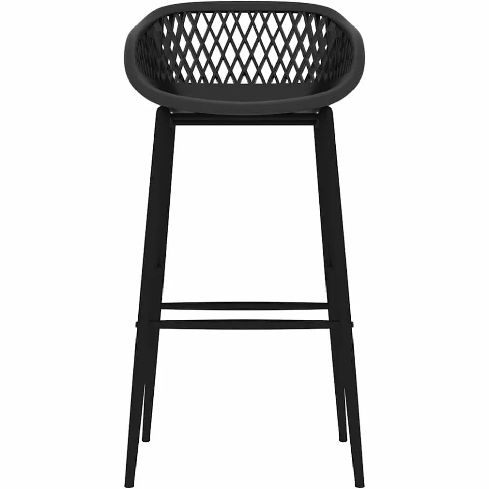 vidaXL Barstoelen 2 st zwart, foto 3