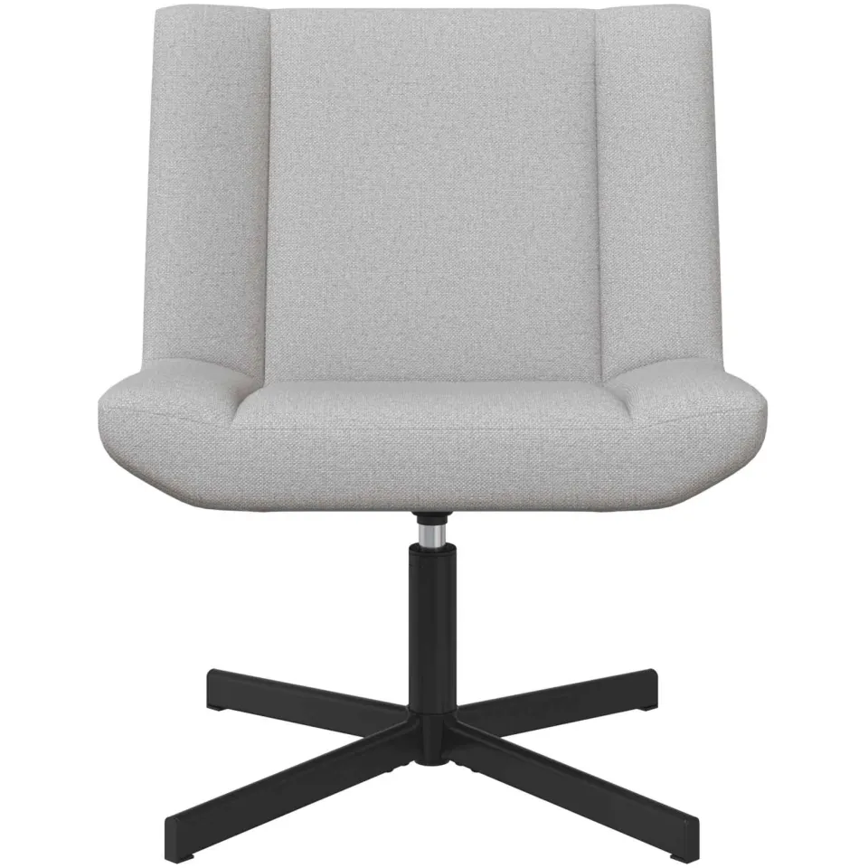 vidaXL Draaistoel Wolkengrijs 63 x 75 x 76 cm Stof