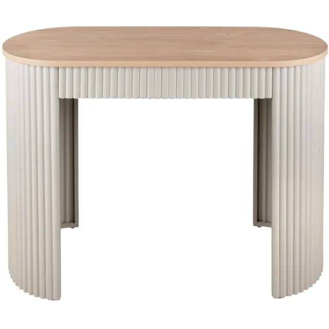 Leitmotiv Side table Estriado - Grijs - 100x40x76.5cm - Modern