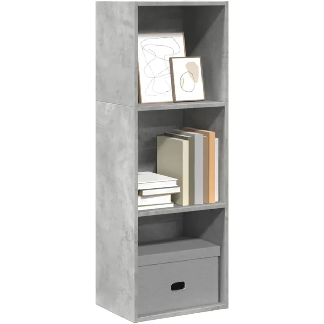 vidaXL Boekenkast 40x30x114 cm bewerkt hout betongrijs