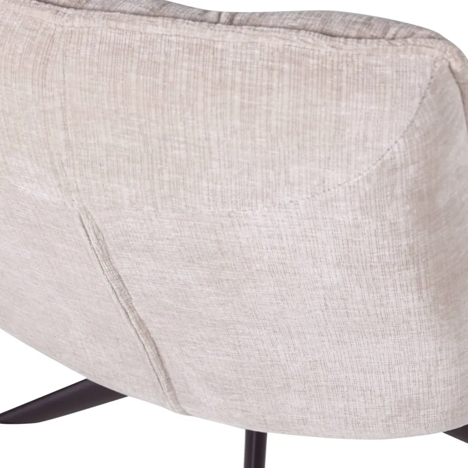 WOOOD Jouke Draaifauteuil - Polyester - Zand - 97x70x85, foto 6