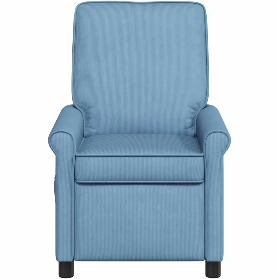 vidaXL Ligstoel Blauw 69 x 95 x 101 cm Stof, foto 4