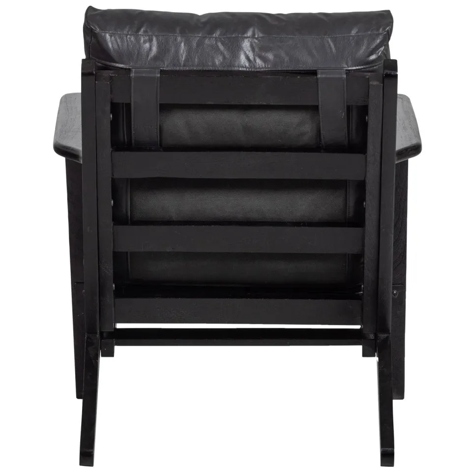 WOOOD Houston Fauteuil - Bouclé/Hout - Naturel - 86x71x71, foto 4