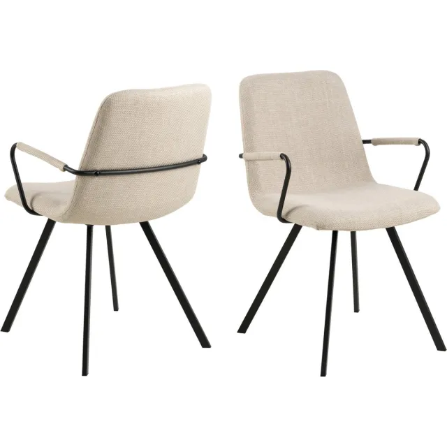 Giga Living Armstoel Rachel Beige - Giga Living