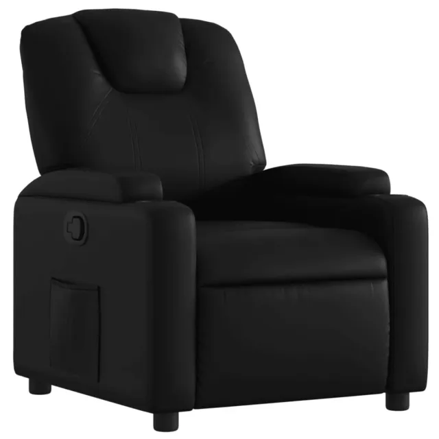 vidaXL Relaxfauteuil - zwart - kunstleer