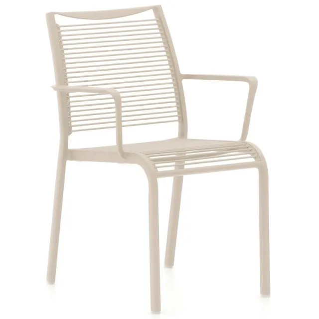 Apple Bee Hawaii/ROUGH-S 160cm dining tuinset 5-delig stapelbaar Bruin