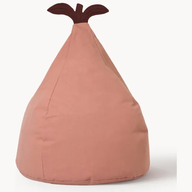 Ferm Living Zitzak Pear Bean van biokatoen Roze