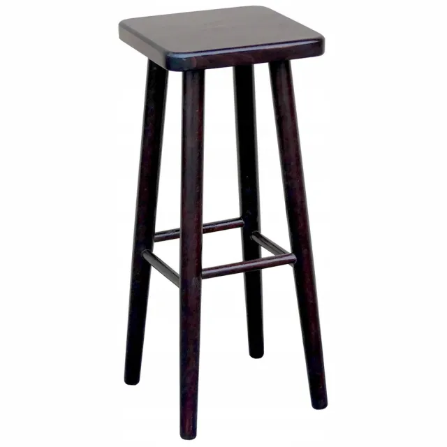Metdrew Houten Bar Kruk 70cm - Stevig en Stijlvol in Notenbruin