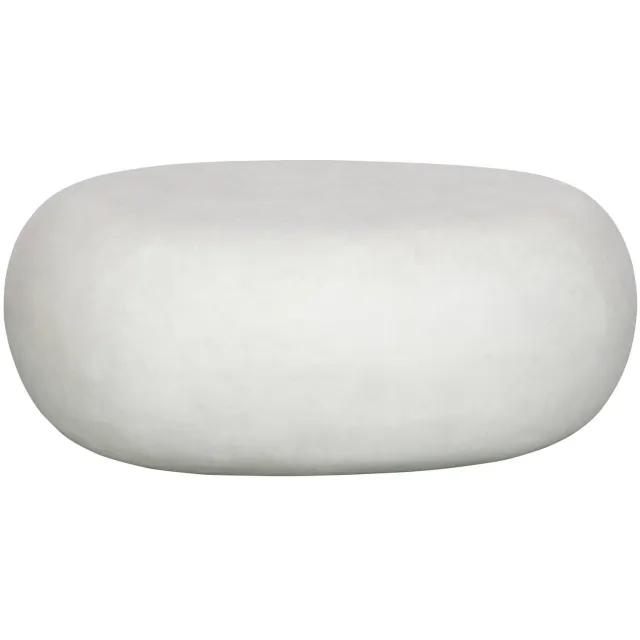 vtwonen Pebble Bijzettafel - Fiber Clay - Wit - 31x65x49 white