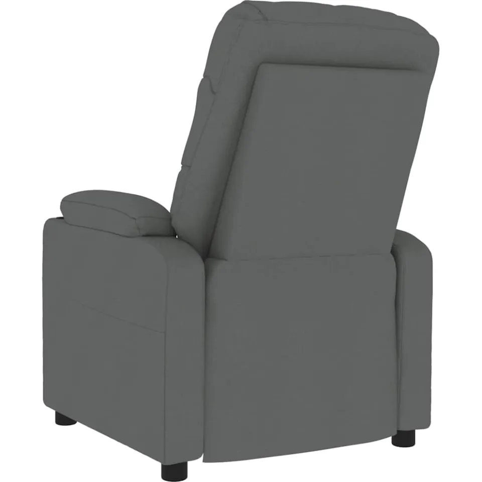 vidaXL Massagestoel stof donkergrijs grijs, foto 4
