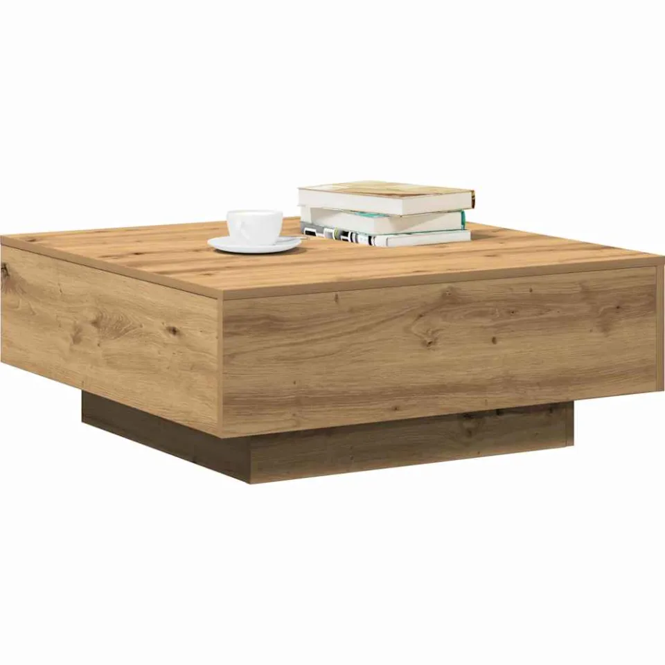 vidaXL Salontafel Artisan Eiken 80 x 80 x 31 cm Bruin