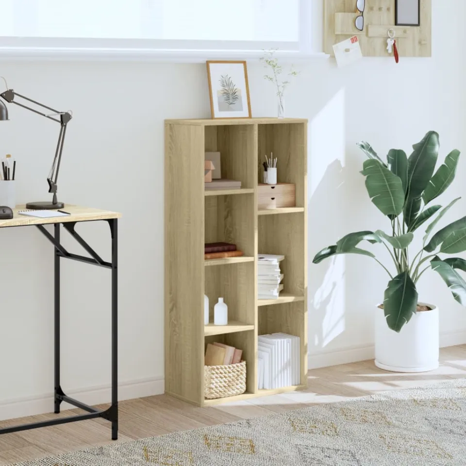 vidaXL Boekenkast 50x25x105 cm bewerkt hout sonoma eikenkleurig, foto 2